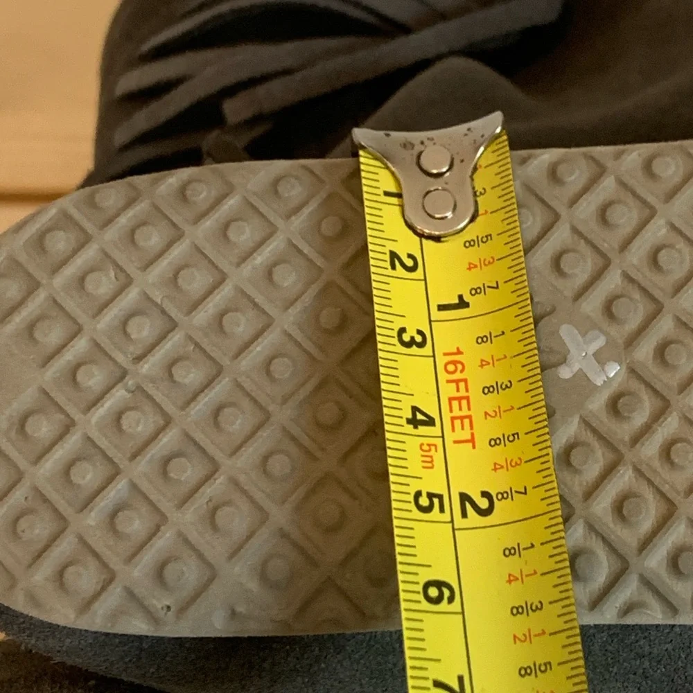 Bohemian Grey Suede-Freewater Fringe Songbird Boots-Grey-Size 7 - Picture 16 of 16